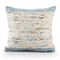 Laddha Home Designs Hand Woven Abstract Square Throw Pillow - 20" - Eggshell Blue and White